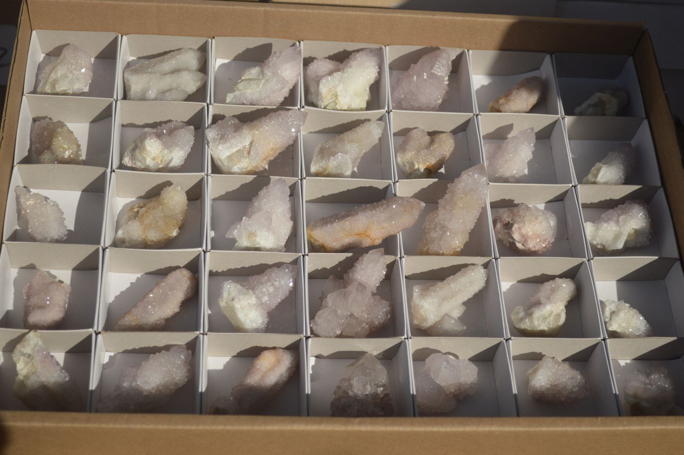 Natural Pale Lilac Spirit Quartz Crystals x 35 From Boekenhouthoek, South Africa - Toprock Gemstones and Minerals 