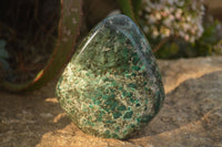 Polished Emerald Mica In Matrix Standing Free Forms x 1 From Mutoko, Zimbabwe - Toprock Gemstones and Minerals 