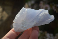 Natural Etched Blue Chalcedony Specimens  x 12 From Nsanje, Malawi - Toprock Gemstones and Minerals 