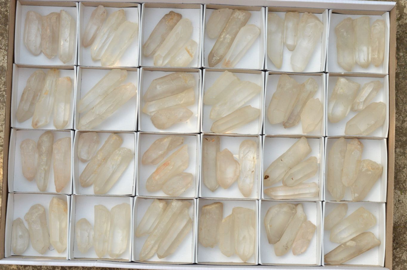 Natural Single Clear Quartz Crystals  x 71 From Madagascar - TopRock
