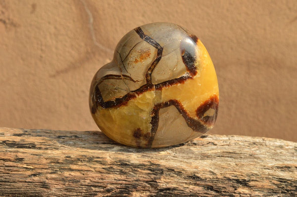 Polished Gorgeous Septerye (Calcite & Aragonite) Hearts x 6 From Mahajanga, Madagascar - TopRock