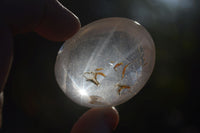 Polished Semi Optic Clear Quartz Galet / Palm Stones x 12 From Madagascar - Toprock Gemstones and Minerals 