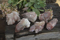 Natural Red Hematoid Quartz Specimens x 6 From Karoi, Zimbabwe - Toprock Gemstones and Minerals 