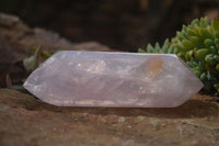 Polished Double Terminated Pink Rose Quartz Points  x 4 From Ambatondrazaka, Madagascar - TopRock
