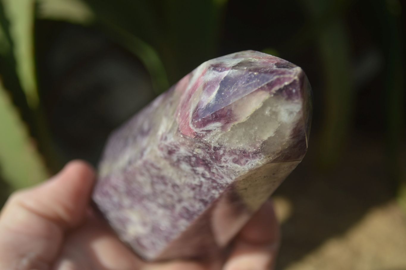 Polished Purple Lepidolite Points  x 2 From Madagascar - Toprock Gemstones and Minerals 