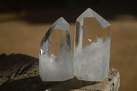 Polished Clear Quartz Crystal Points  x 6 From Madagascar - Toprock Gemstones and Minerals 