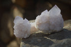 Natural Small Pale Lilac Spirit Quartz Clusters x 35 From Boekenhouthoek, South Africa - Toprock Gemstones and Minerals 
