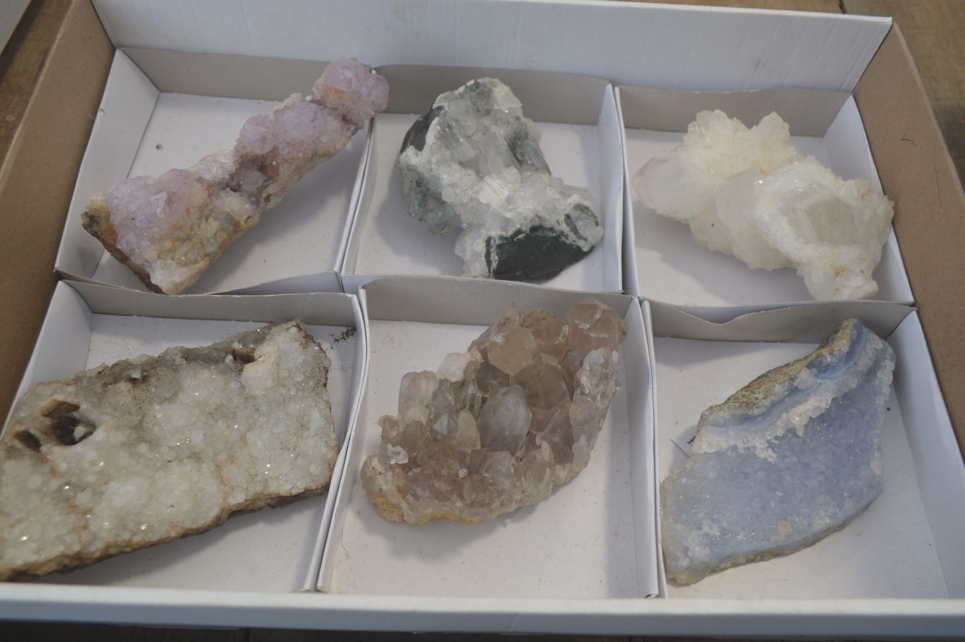 Natural Mixed Selection Of Minerals & Crystals x 6 From Southern Africa - Toprock Gemstones and Minerals 