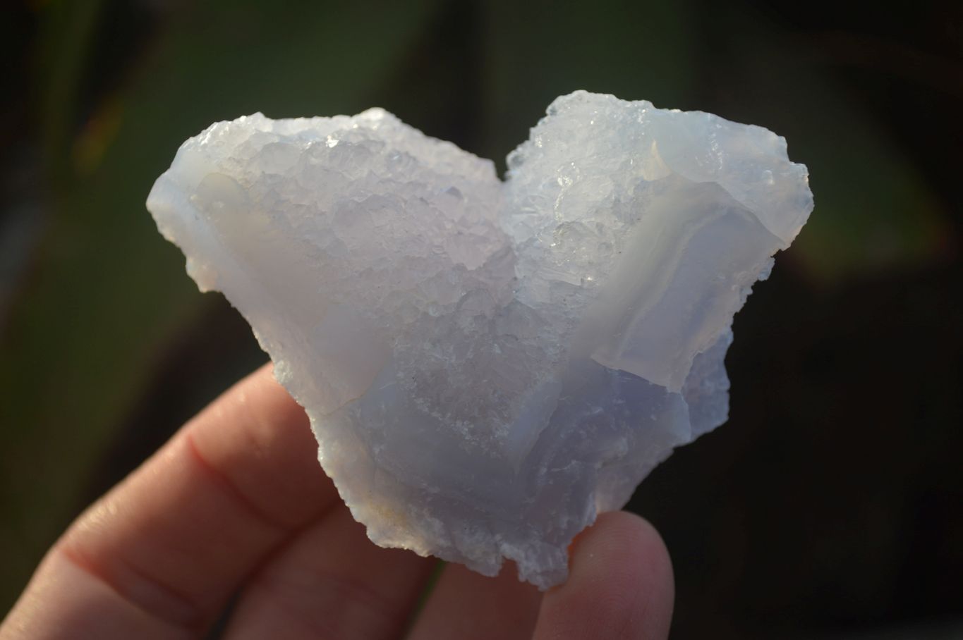Natural Etched Blue Chalcedony Specimens  x 12 From Nsanje, Malawi - Toprock Gemstones and Minerals 