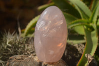 Polished Pink Rose Quartz Standing Free Forms x 2 From Ambatondrazaka, Madagascar - TopRock