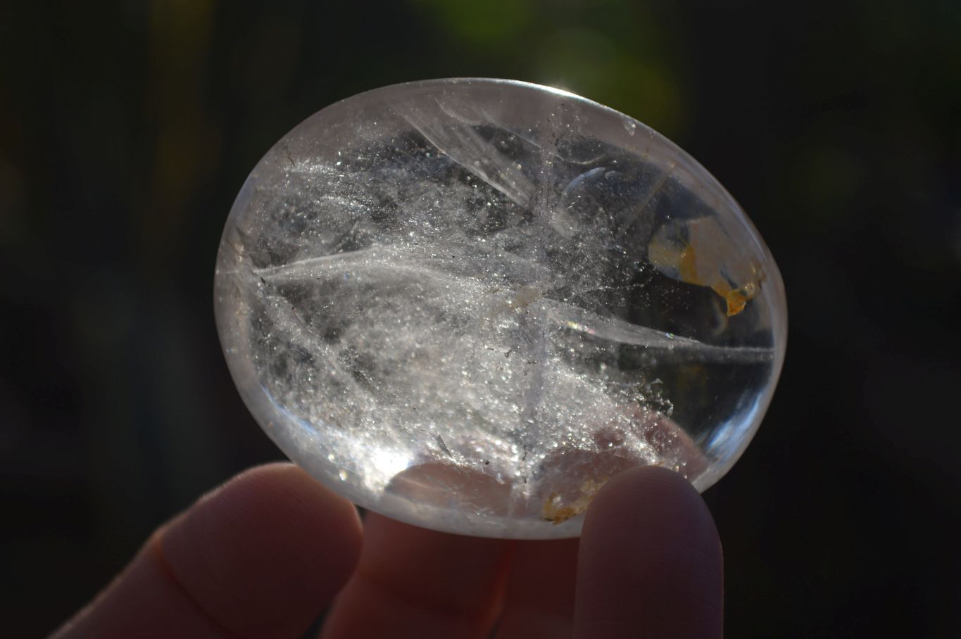 Polished Semi Optic Clear Quartz Galet / Palm Stones x 12 From Madagascar - Toprock Gemstones and Minerals 