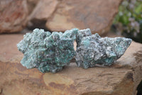 Natural Rare Emerald Mica In Matrix Cobbed Specimens x 12 From Mutoko, Zimbabwe - Toprock Gemstones and Minerals 