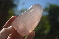 Polished  Pink Rose Quartz Standing Free Forms x 4 From Ambatondrazaka, Madagascar - TopRock