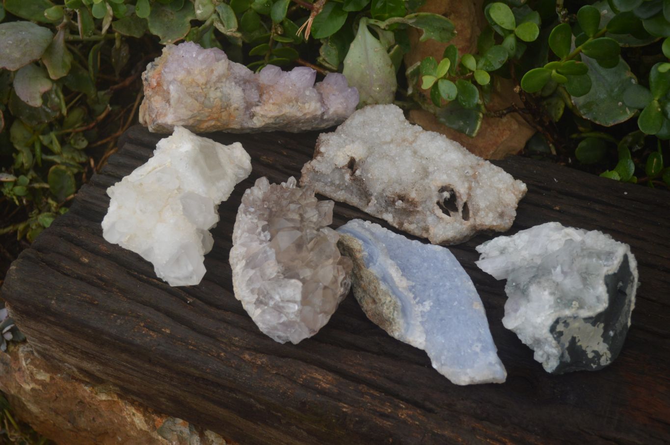 Natural Mixed Selection Of Minerals & Crystals x 6 From Southern Africa - Toprock Gemstones and Minerals 