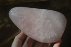 Polished Pink Rose Quartz Standing Free Forms x 2 From Madagascar - Toprock Gemstones and Minerals 