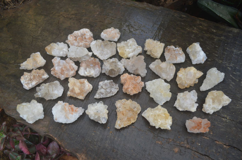 Natural Small Mixed Quartz Clusters  x 70 From Zambia - Toprock Gemstones and Minerals 