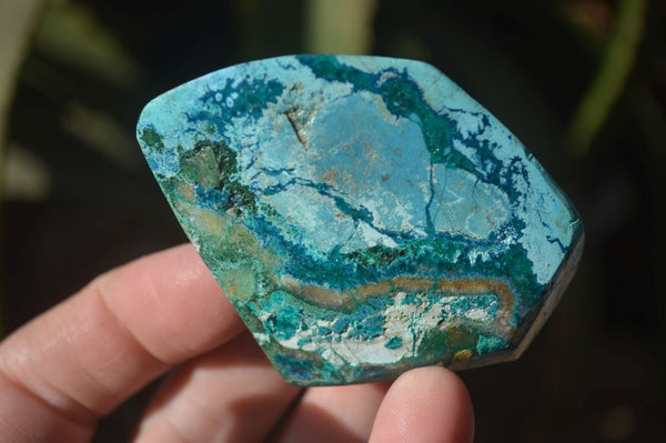 Polished Blue Shattuckite Free Forms  x 6 From Erongo, Namibia - Toprock Gemstones and Minerals 