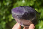 Polished Dark Chevron Amethyst Points x 3 From Zambia - Toprock Gemstones and Minerals 