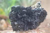Natural Schorl Black Tourmaline Specimens x 2 From Erongo Mountains, Namibia - TopRock