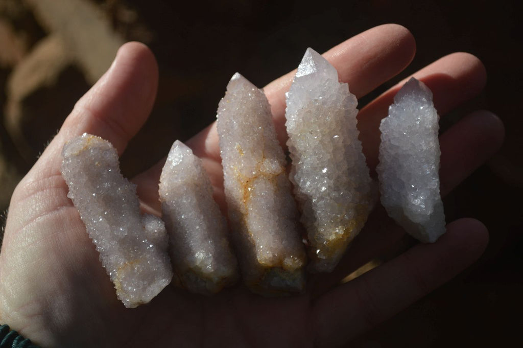 Natural Pale Lilac Spirit Quartz Crystals x 35 From Boekenhouthoek, South Africa - Toprock Gemstones and Minerals 