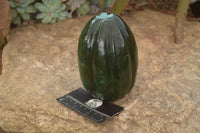 Polished Serpentine & Verdite Pumpkin Carvings x 2 From Zimbabwe - Toprock Gemstones and Minerals 