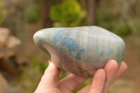 Polished Blue Spotted Spinel Quartz Standing Free Forms x 2 From Madagascar - TopRock