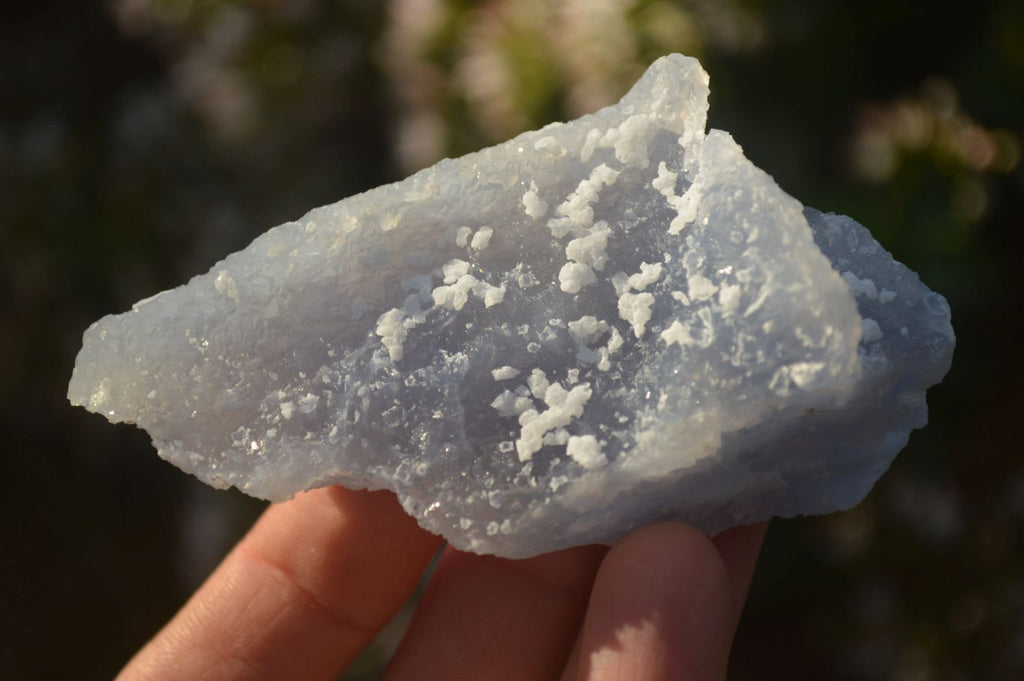 Natural Etched Blue Chalcedony Specimens  x 12 From Nsanje, Malawi - Toprock Gemstones and Minerals 