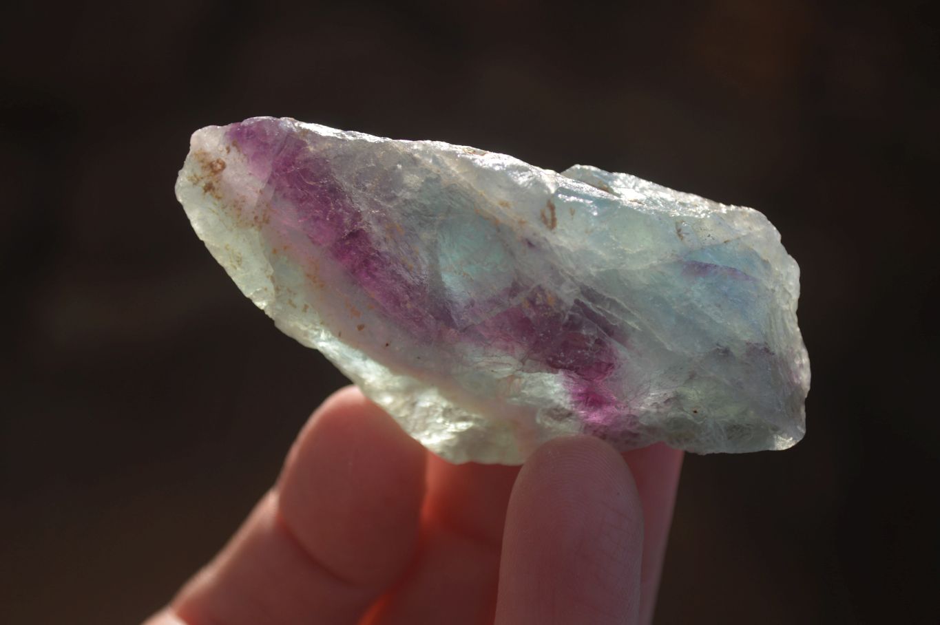 Natural Rough Watermelon Fluorite Cobbed Specimens  x 24 From Uis, Namibia - Toprock Gemstones and Minerals 