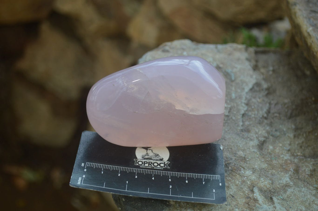 Polished Pink Rose Quartz Standing Free Forms x 4 From Antsirabe, Madagascar - Toprock Gemstones and Minerals 