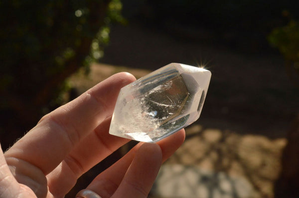Polished Semi Optic Double Terminated Quartz Points  x 12 From Madagascar - TopRock