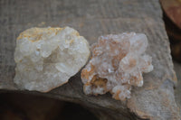 Natural Limonite Tinted Quartz Crystal Plates  x 35 From Zambia - Toprock Gemstones and Minerals 