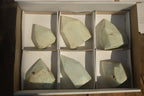 Polished Rare Blue Smithsonite Aragonite Points x 6 From Congo - Toprock Gemstones and Minerals 
