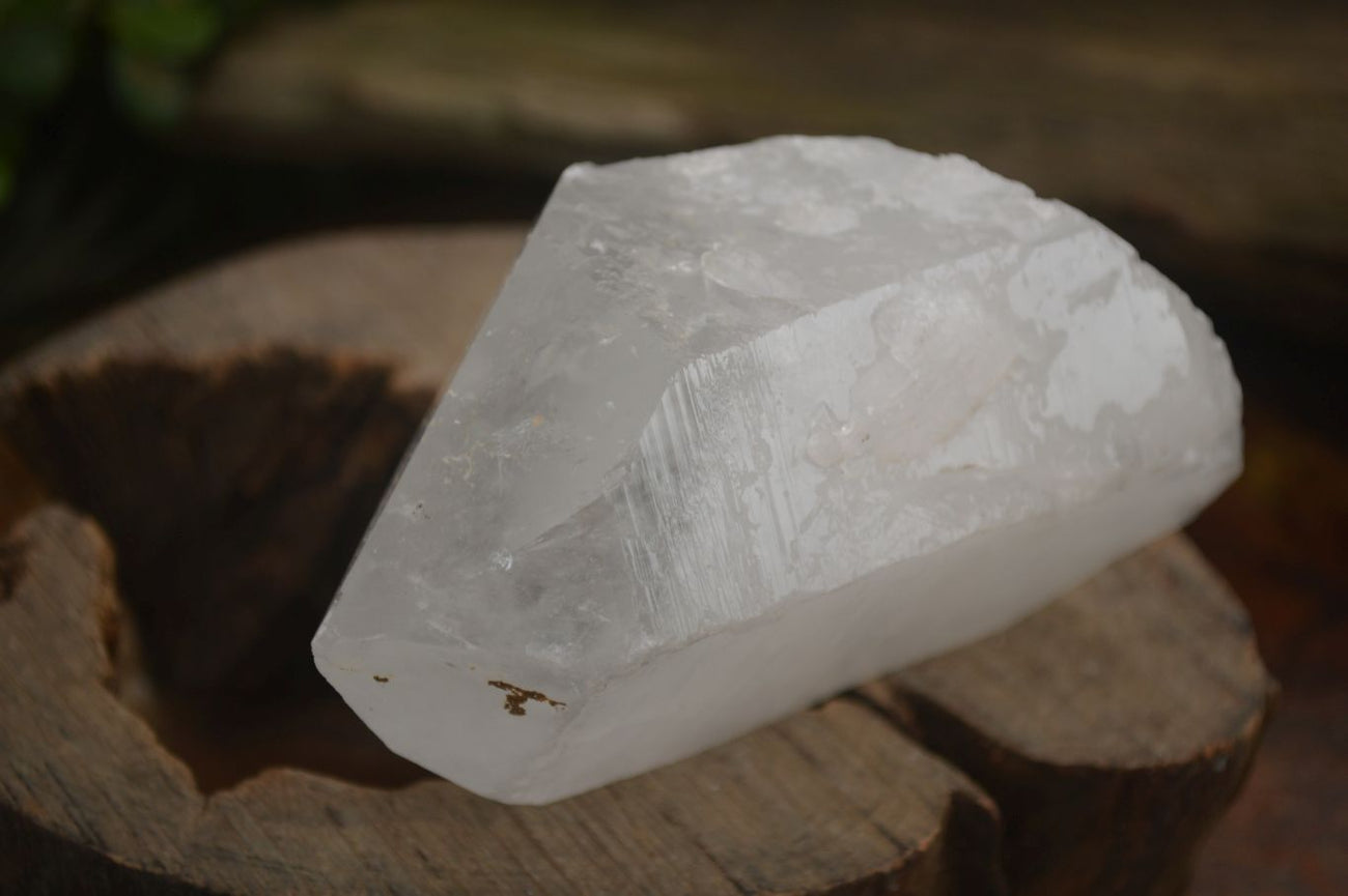 Natural Icey Etched Self Healed Quartz Crystals x 3 From 