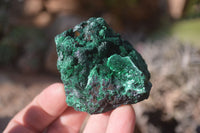 Natural Chatoyant Silky Malachite Specimens  x 12 From Kasompe, Congo - Toprock Gemstones and Minerals 