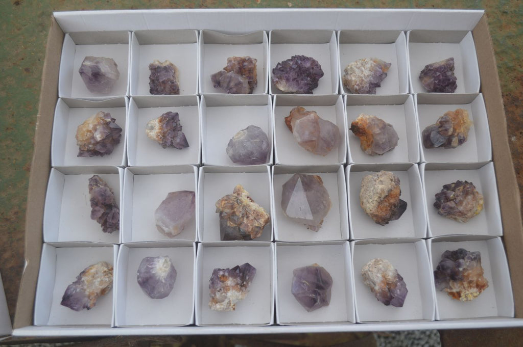 Natural Spirit Amethyst Quartz Crystals  x 24 From Boekenhouthoek, South Africa - Toprock Gemstones and Minerals 