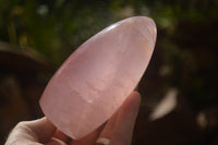 Polished Pink Rose Quartz Standing Free Forms x 2 From Ambatondrazaka, Madagascar - TopRock