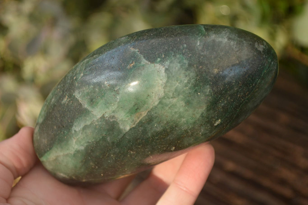 Polished  Emerald Fuchsite Quartz Sphere & Standing Free Form  x 2 From Madagascar - Toprock Gemstones and Minerals 