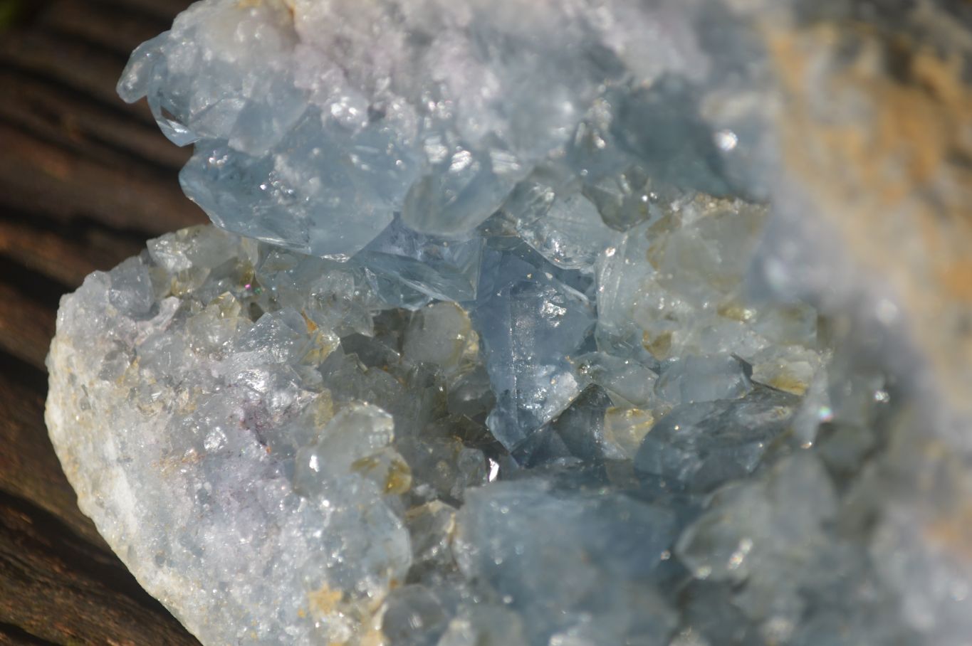 Natural Blue Celestite Geode Specimen  x 1 From Sakoany, Madagascar - Toprock Gemstones and Minerals 