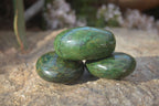 Polished Green Verdite Galet / Palm Stones x 12 From Zimbabwe - Toprock Gemstones and Minerals 