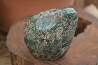 Polished Emerald In Matrix Standing Free Forms x 4 From Sandawana, Zimbabwe - TopRock