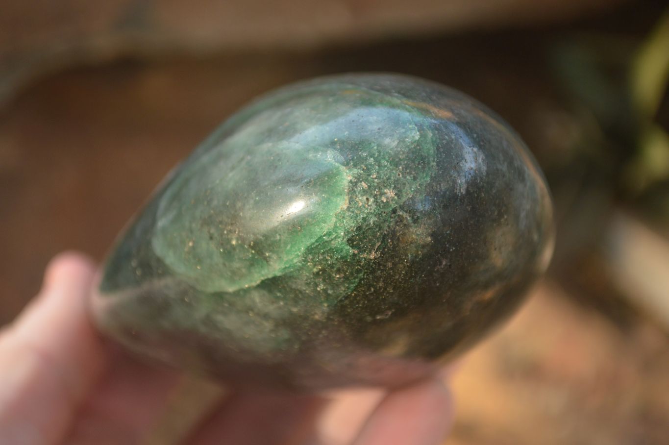Polished  Emerald Fuchsite Quartz Sphere & Standing Free Form  x 2 From Madagascar - Toprock Gemstones and Minerals 