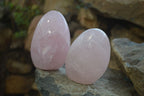 Polished Pink Rose Quartz Standing Free Forms x 4 From Antsirabe, Madagascar - Toprock Gemstones and Minerals 