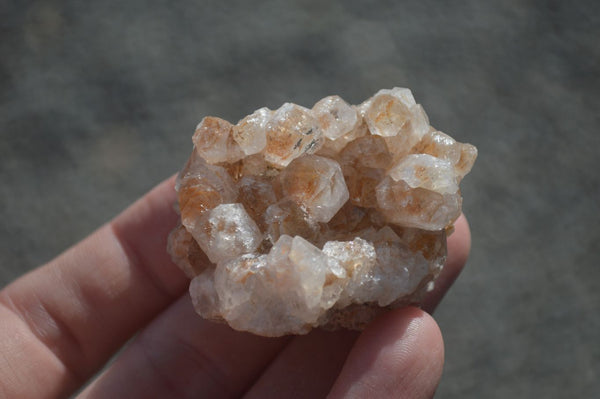 Natural Small Mixed Quartz Clusters  x 70 From Zambia