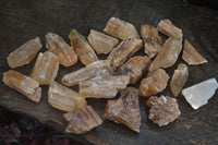 Natural Honey Aragonite Etched & Cobbed Pieces  x 35 From Namibia - Toprock Gemstones and Minerals 