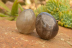 Polished Morion Smokey Quartz Eggs x 6 From Madagascar - TopRock