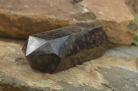 Polished New Sparkling Blue Iolite Standing Free Form & Point x 2 From Madagascar - TopRock