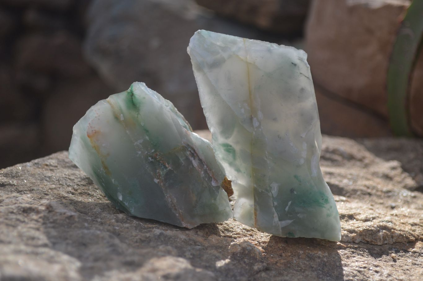 Natural Rough Green Jade Cobbed Specimens x 12 From Swaziland - Toprock Gemstones and Minerals 