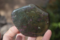 Polished Fluorescent Ruby Corundum In Chrome Verdite Free Forms x 4 From Zimbabwe - Toprock Gemstones and Minerals 