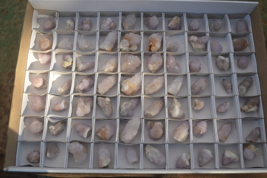 Natural Small Spirit Amethyst Quartz Crystals  x 70 From Boekenhouthoek, South Africa - Toprock Gemstones and Minerals 