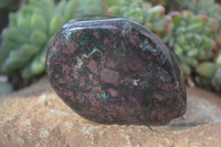 Polished Fluorescent Ruby Corundum In Chrome Verdite Free Forms x 4 From Zimbabwe - Toprock Gemstones and Minerals 